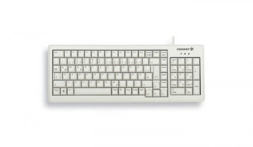 Cherry XS Complete G84-5200 Clavier filaire pour PC avec disposition allemande et connectivité PS/2 et USB en gris clair - Image 4