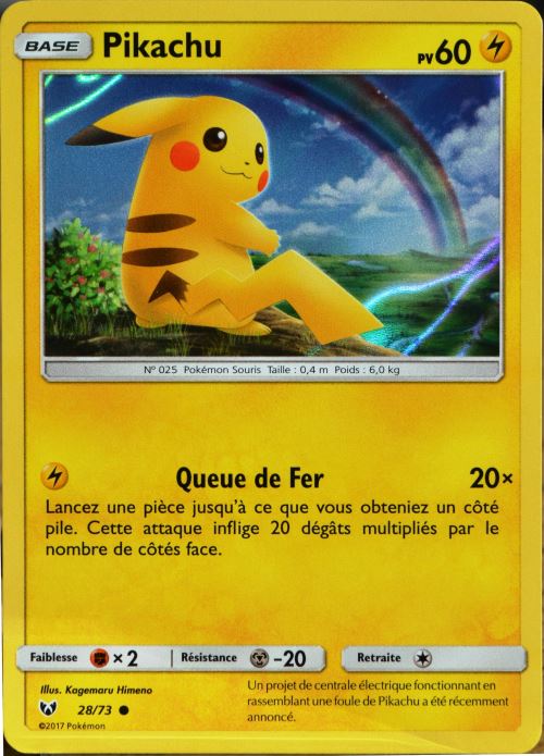 Carte Pokemon Pikachu Queue De Fer