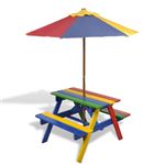 Table De Pique-nique Pour 4 Enfants Avec Parasol Bois De Sapin Cfw310778 93373931 Table De Pique-nique Pour 4 Enfants Avec Parasol Bois De Sapin Cfw310778 93373931