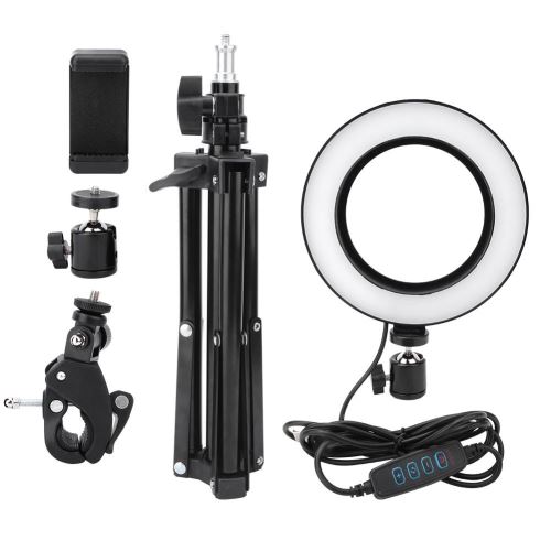 6inch USB LED Video Light Dimmable Ring Lamp for Photography Selfie Live Studio