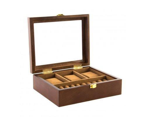 Coffret de Rangement pour Montres et Bagues