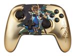 PowerA Enhanced Wireless Controller - Satin Chrome Link - manette de jeu - sans fil - Bluetooth - chrome satiné or - pour Nintendo Switch