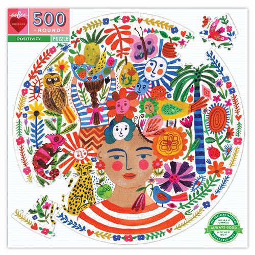 Puzzle carton 500 pièces POSITIVITY EEBOO Multicolore