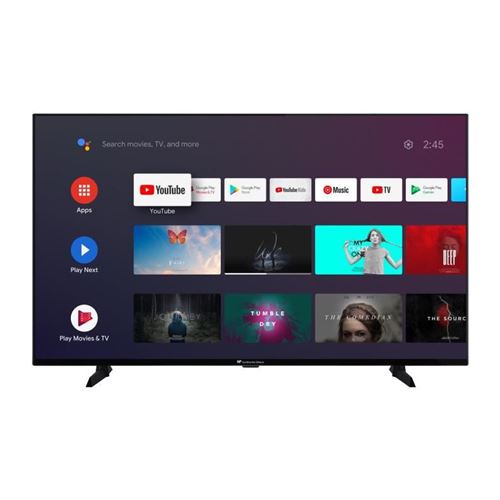 Continental Edison CELED55SA222B3 - 55 diagonale klasse led-achtergrondverlichting lcd-tv - Smart TV - Android TV - 4K UHD (2160p) 3840 x 2160 - HDR - direct brandende led - zwart