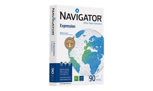 Navigator Expression - Extra doux - 115 micromètres - blanc brillant - A3 (297 x 420 mm) - 90 g/m² - 500 feuille(s) papier (pack de 5)