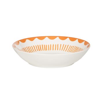 Assiette creuse Tamara orange 20 cm (lot de 6) - Table Passion - Orange - Porcelaine - 1