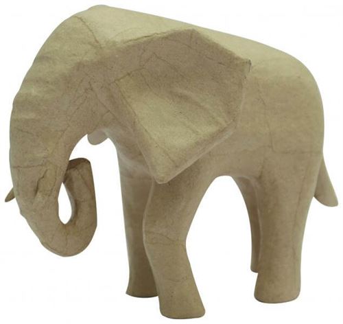 Non Communiqué Na Éléphant D'afrique - 15,5Cm - Papier Mâché