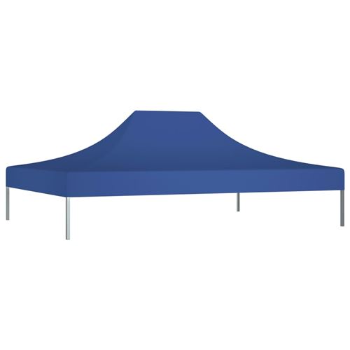 Toit de tente de réception 4x3 m Bleu 270 g/m²