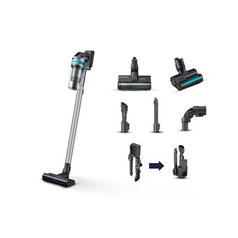 Samsung Jet 75 turbo Sans sac 0,8 L 550 W Noir, Chrome, Couleur