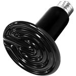 Chauffante Ceramique Wabecil Lampe de Reptile Amphibiens Céramique-10*7.5*7.5cm-Noir