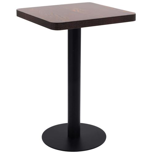 Vidaxl Marron Table De Bistro Foncé 50X50 Cm Mdf - Image 3