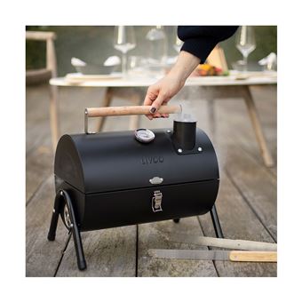 Barbecue au charbon de bois Fumoir à eau extérieur Cuiseur Camping