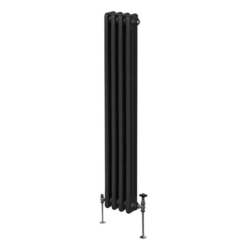 Monstershop Traditional 3 Column Radiator - 1800 x 202mm - Black