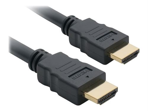 DLH - Hoge snelheid - HDMI-kabel met ethernet - HDMI male naar HDMI male - 1.5 m - zwart - 4K ondersteuning