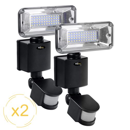 Non Communiqué Projecteur Solaire Led Ezilight® Solar Pro 1 - Pack De 2 Lampes