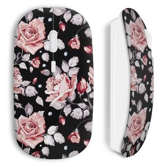Souris Sans Fil Flowers design (Maniacase) - 1