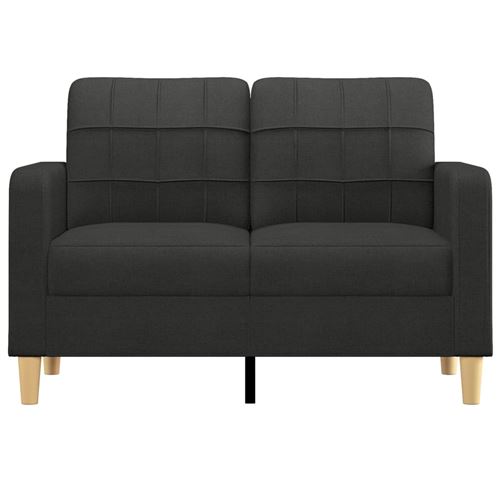 Non Communiqué Noir Vidaxl Canapé À 2 Places 120 Cm Tissu