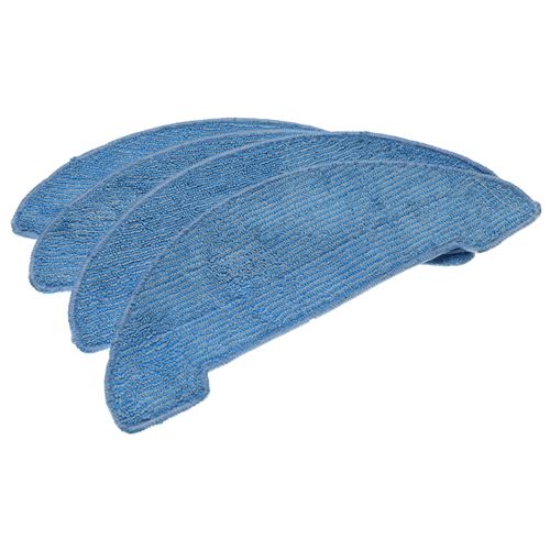vhbw 4x lingettes compatible avec Bagotte BG700, BG800, BG600, BG600MAX, BG750 aspirateur robot - 4x lingette