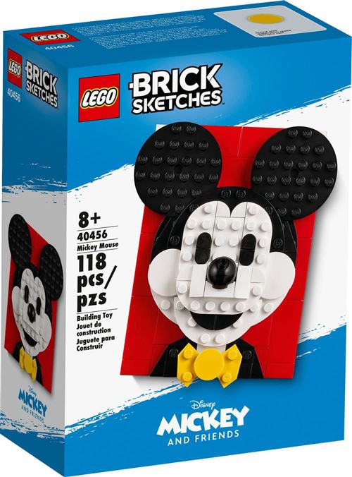 LEGO® Brick Sketches™ 40456 Mickey Mouse