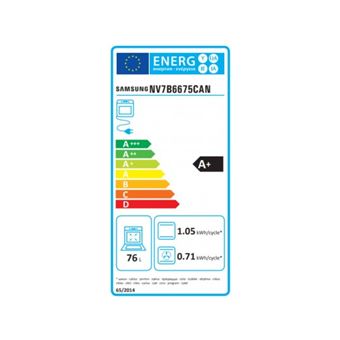 SAMSUNG Four encastrable pyrolyse NV7B6675CAN Twin Convection bleu navy