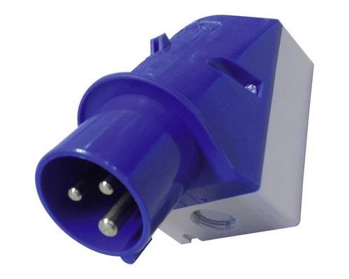 Non Communiqué Bleu Prise Murale Mâle Cee-Cara 16 A 3 Pôles Mennekes Mennekes 332 230 V