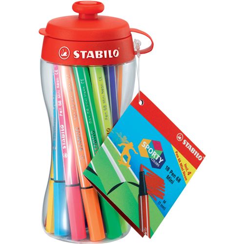 Stabilo Feutre À Pointe Fine Point 88, Trousse Enroulable