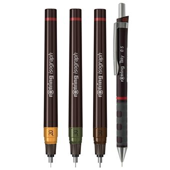 ROtring Mine HB 0,35 Mm Per Portamine | Confezione Da 3 Scatole (36 Mine) | Alta Qualità Polimerica