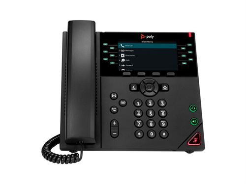 HP Poly Vvx 450 - Téléphone Voip - (Conférence) À Trois Capacité D'Appel - Srtp, Sip, Sdp - 12 Lignes - Noir