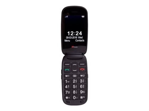 TTfone Lunar TT750 - Téléphone mobile - microSD slot - noir