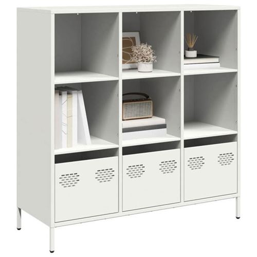 VIDAXL - Buffet haut - Moderne - Blanc - 101,5x39x103,5 cm - Image 3