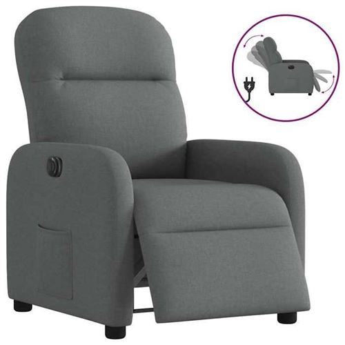 Non Communiqué Gris Vidaxl Fauteuil Électrique Réglable Tissu Foncé