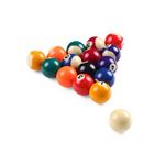 Set De 16 Boules De Billard Anglais Résine 50,8 Mm – 7 Jaunes, 7 Rouges, 1 Blanche, 1 Noire