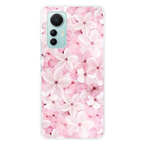 Coque en silicone imprimée compatible Xiaomi Mi 12 Lite Sakura