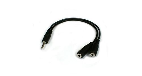 Adaptateur en y jack audio |prise jack audio 3,5 mm � 2 x fiche jack 3,5 mm