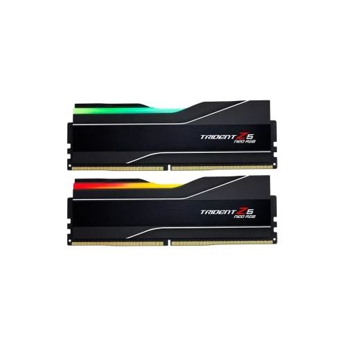 Mémoire Ram G.Skill Trident Z5 Neo Rgb F5-6000J3040G32Gx2-Tz5Nr 64Go (2X32Go) Ddr5 6000Mhz Cl40 Noir