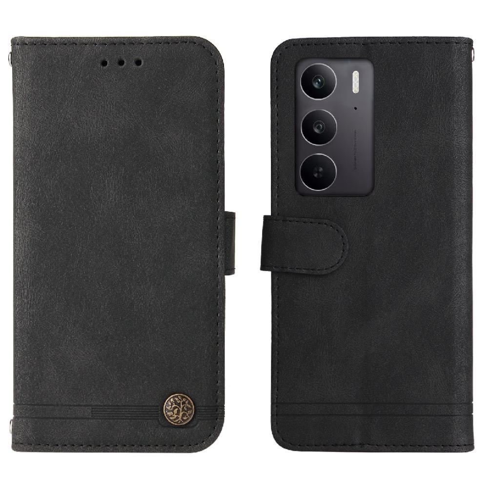 Étui Portefeuille Pour Oppo A7 / A5S / A12 Avec Film Protection écran