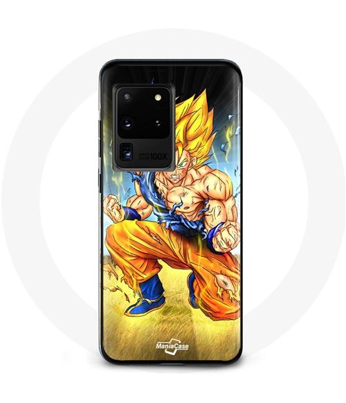 Coque pour Samsung Galaxy S20 Ultra Son goku dragon ball corps enervé Maniacase