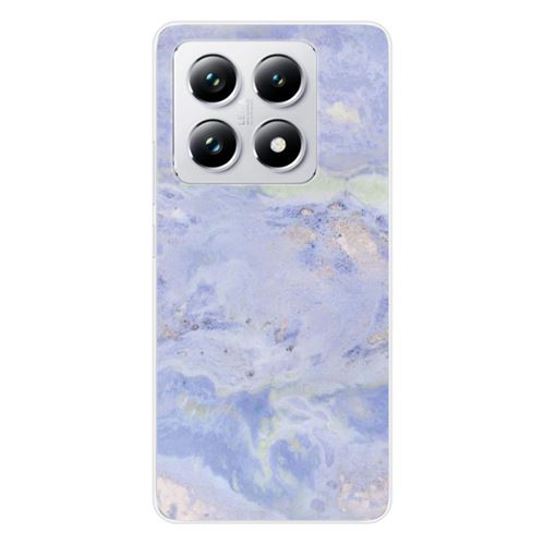 Coque en silicone imprimée compatible Xiaomi 14T 4G Marbre Bleu