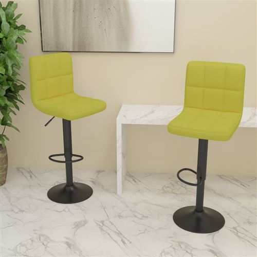 vidaXL - Tabourets de bar - Lot de 2 - Vert - Image 3