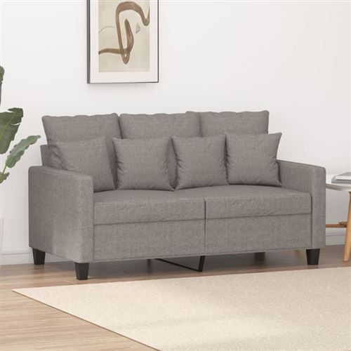 Non Communiqué Taupe Canapé À 2 Places 120 Cm Tissu