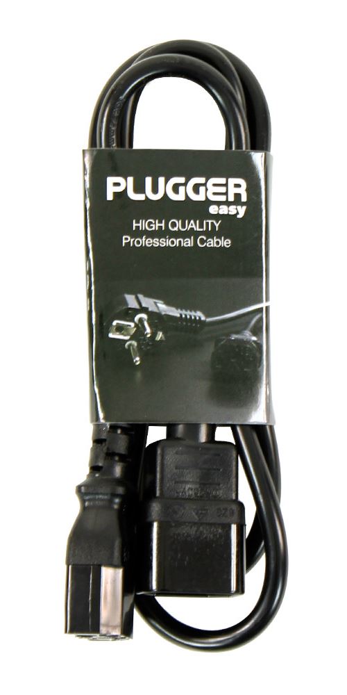 Câble d'alimentation Plugger Rallonge électrique type IEC Male- IEC Femelle 1m Easy