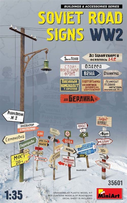 Soviet Road Signs Ww2 - 1:35e - Miniart