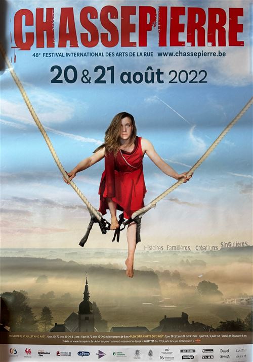 Affiche - Chassepierre - Festival international des arts de la rue 2022 - 70x100cm