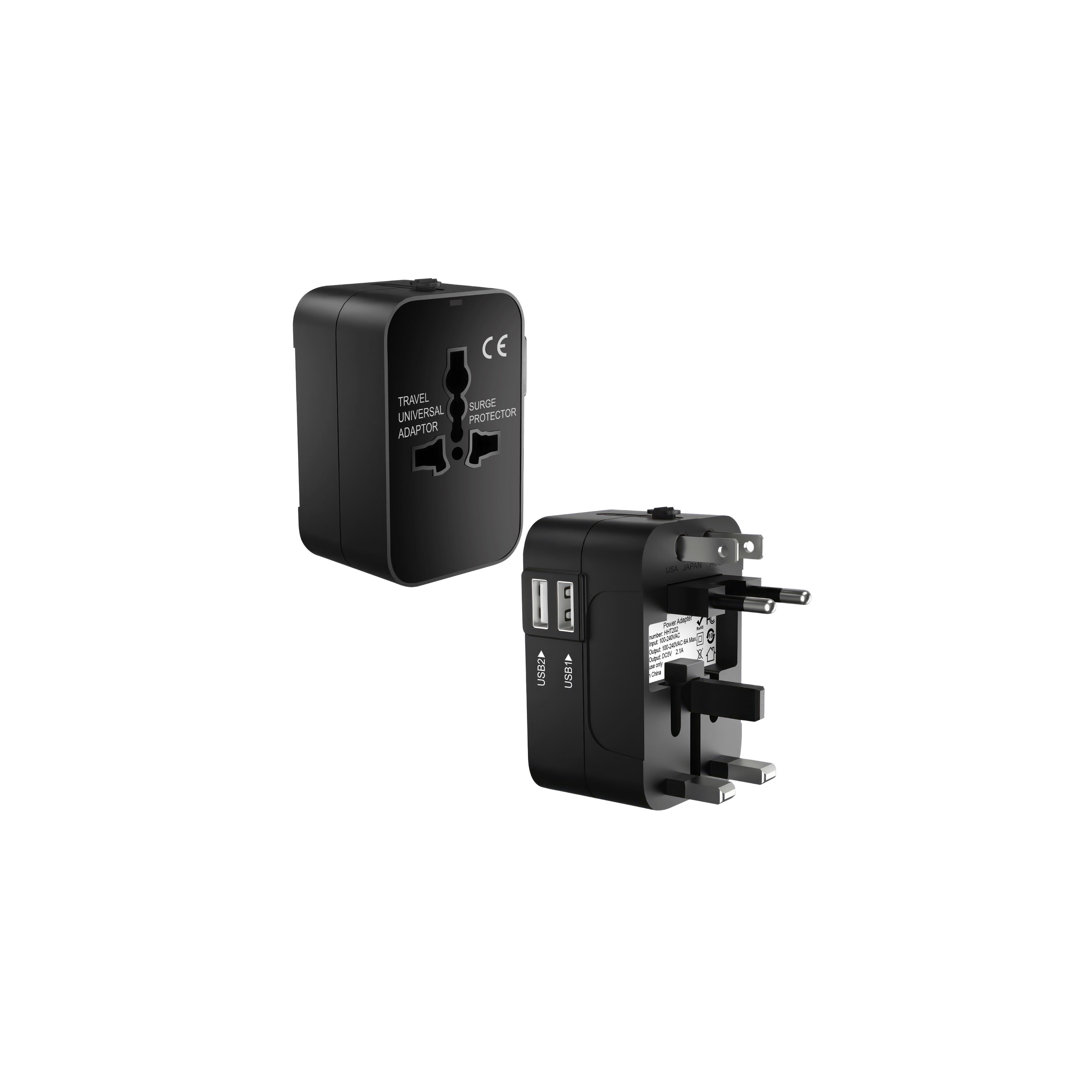 Adaptateur De Voyage Universel MOMAX 20W - Prise US/UK/AUS Avec Ports USB