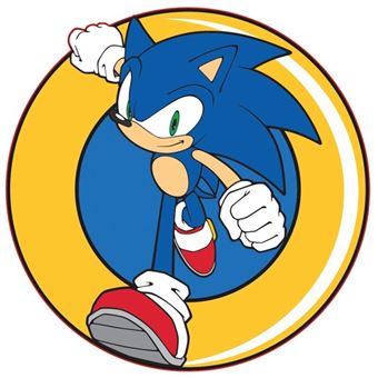 AYMAX Coussin Forme Sonic Pièce de Monnaie - 1