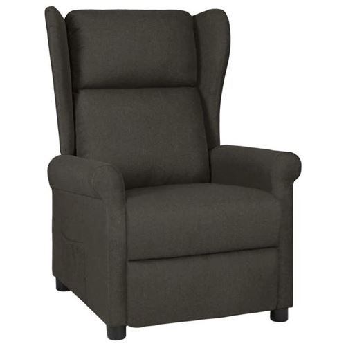 Non Communiqué Gris Vidaxl Fauteuil Inclinable, Siège Avec Accoudoirs Et Dossier, Chaise De Relaxation Avec Repose-Pied, Meuble De Salon, 340957