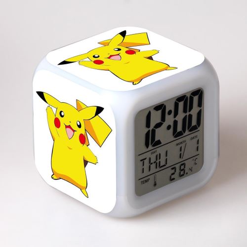 Réveil enfant LED Multifonctionnel Coloré - Pokemon #32