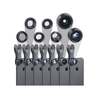 Lentilles Premium 7 en 1 avec kaleidoscope filtre polarisant et etui rigide Coque et etui telephone mobile Achat prix fnac