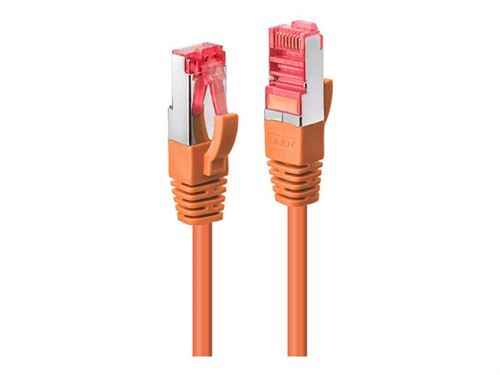 Lindy Orange - Cordon De Raccordement - Rj-45 (M) Pour Rj-45 (M) - 3 M - Sftp, Pimf - Cat 6 - Sans Crochet