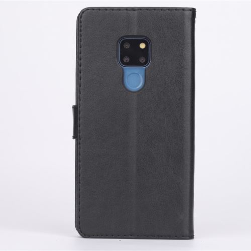 Etui en PU avec support noir pour votre Huawei Mate 20